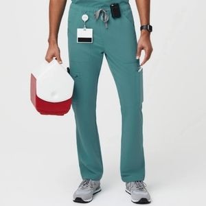 FIGS Cairo cargo scrub pant TALL Hydrogreen